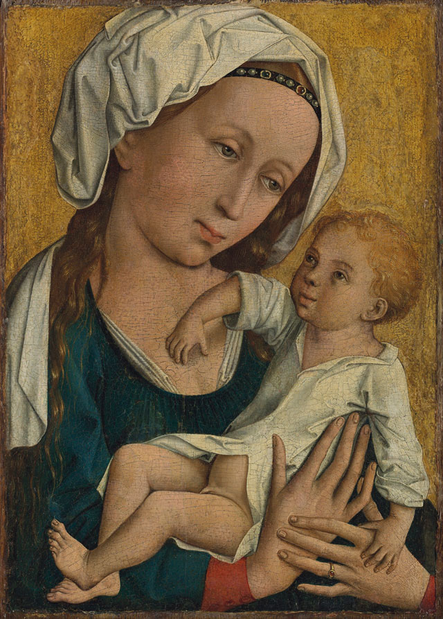 Мастер "Мадонны с младенцем" Штерна (работал около 1470-1480 гг.) "Мадонна с младенцем". Дерево, масло. $700 тысяч—1 млн