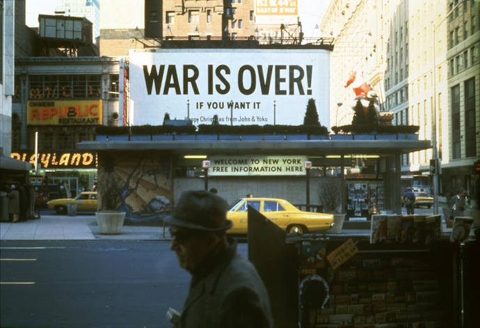 Джон Леннон и Йоко Оно. War is Over, 1969  