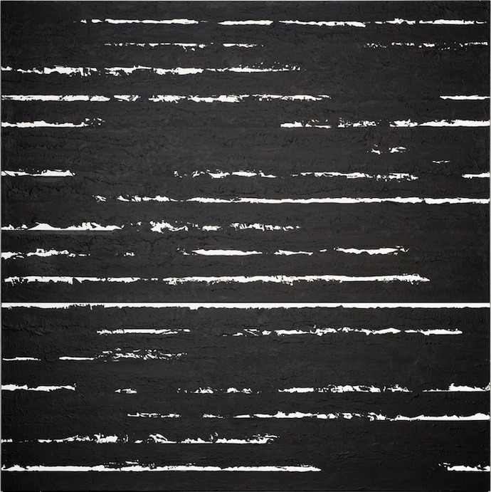 Пьер Сулаж. Peinture, 222 x 222 cm, 1 septembre 2001, 2001 