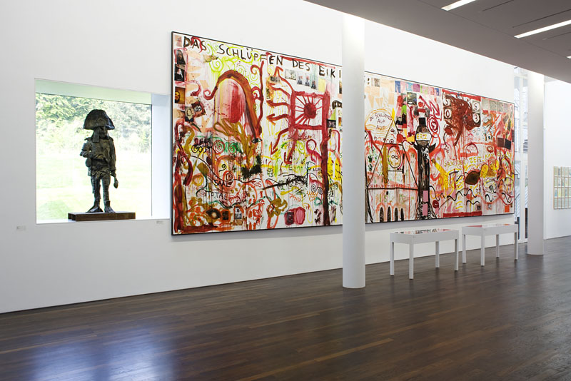 Экспозиция Джонатана Мезе в Arp Museum Bahnhof Rolandseck