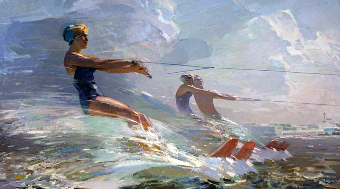 Владимир Кутилин. "Бегущая по волнам", 1959. Холст, масло