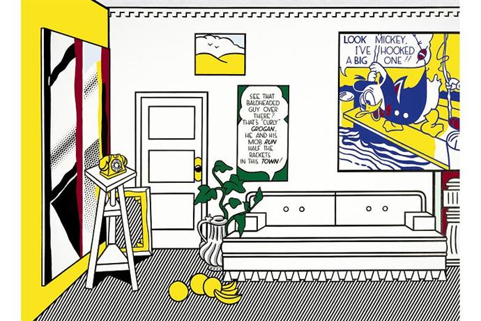 Рой Лихтенштейн. Artist's Studio 'Look Mickey' , 1973 Рой Лихтенштейн. Artist's Studio 'Look Mickey' , 1973
