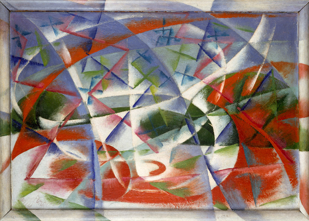 Джакомо Балла.  Abstract Speed + Sound (Velocità astratta + rumore), 1913–14