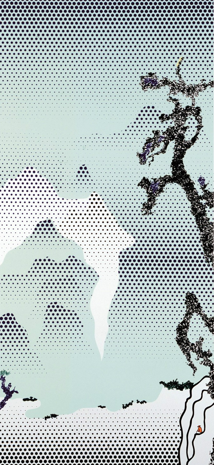 Рой Лихтенштейн. Landscape With Philosopher, 1996