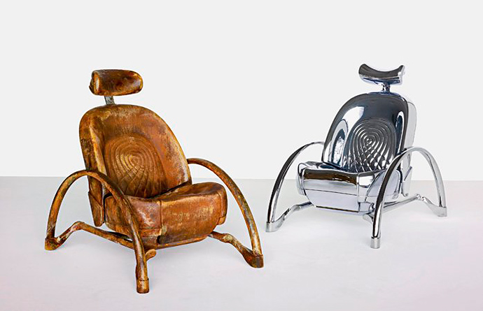 Раздавленные автомобили на выставке Рона Арада (фото 16)