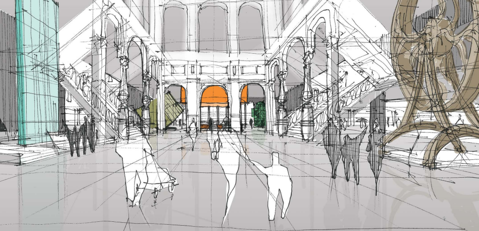 Архитектурная концепция исторического здания Политехнического музея, автор реконструкции — архитектор Джинья Ишигами Лето на "Стрелке": главные события (фото 5)