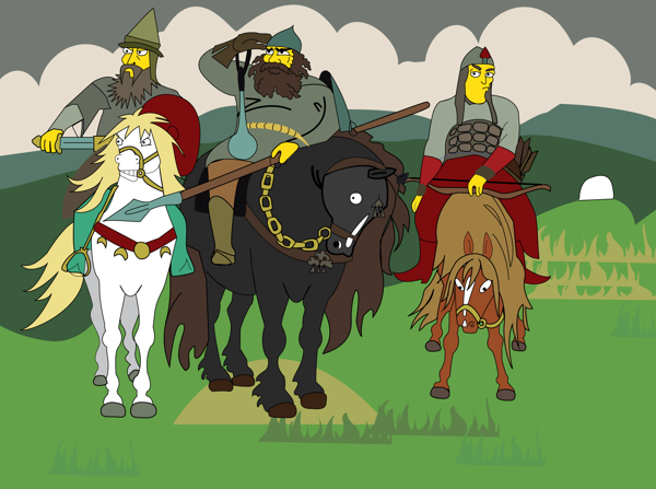 Шедевры русской живописи "симпсонизировали" (фото 4)