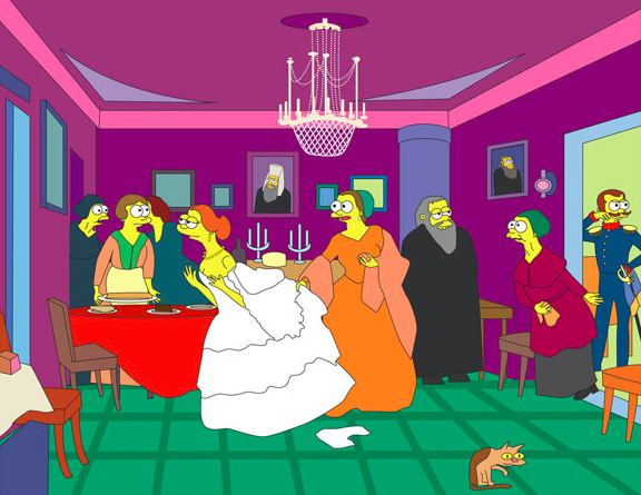 Шедевры русской живописи "симпсонизировали" (фото 5)