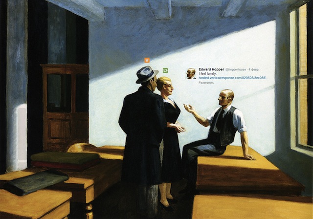 Картины Микеланджело и Хоппера в век Интернета — проект Насти Нудник (фото 1)
