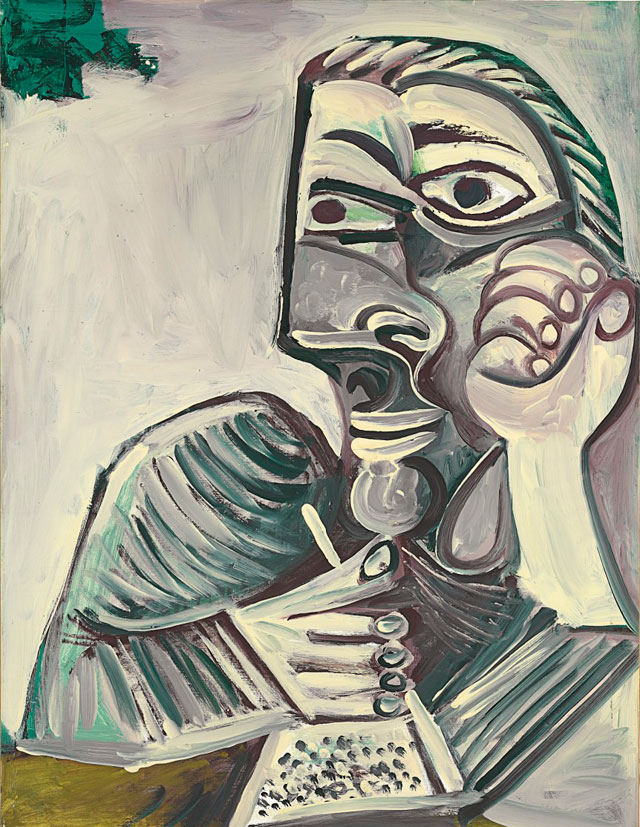 Пабло Пикассо. "Портрет пишущего человека (Автопортрет)"