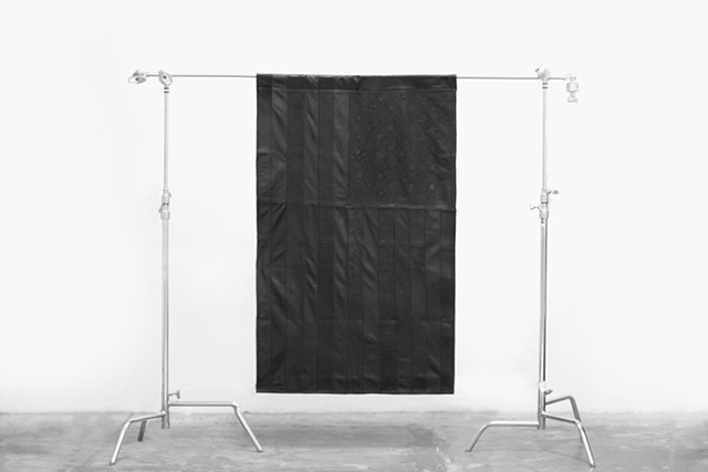 Кожаный черный флаг США от Stampd (фото 1)