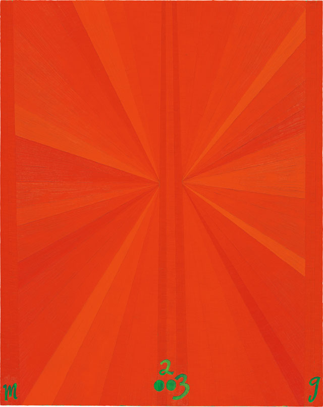 Марк Гротьян. "Без названия" (Оранжевая бабочка Зеленая М 2003 G), 2003