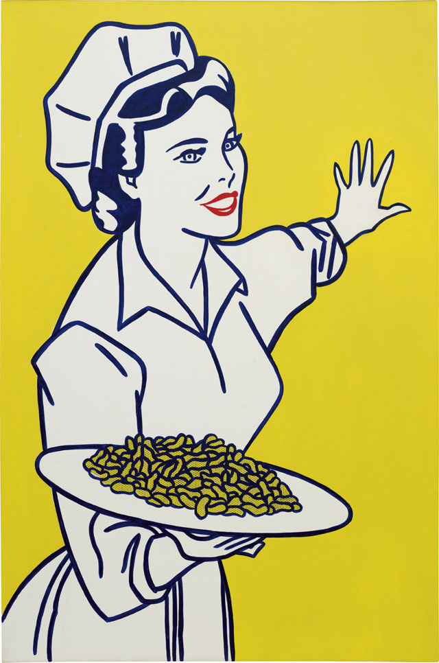 Рой Лихтенштейн. "Женщина с арахисом", 1962