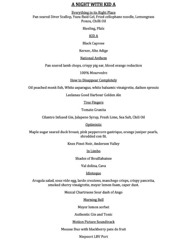 Песни Radiohead стали кулинарными шедеврами (фото 1)