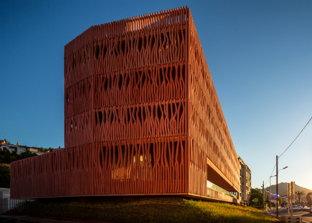 "Коралловый" корпус французского университета (фото 1)