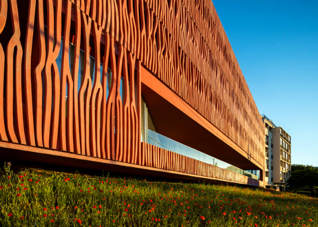 "Коралловый" корпус французского университета (фото 5)