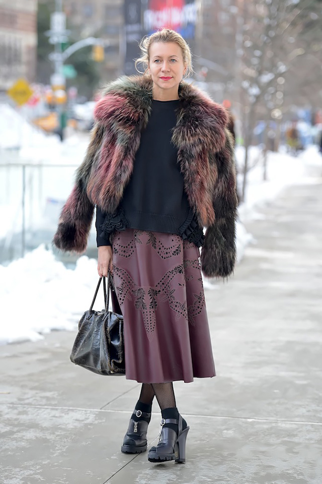 Неделя моды в Нью-Йорке AW14: street style. Часть I (фото 2)
