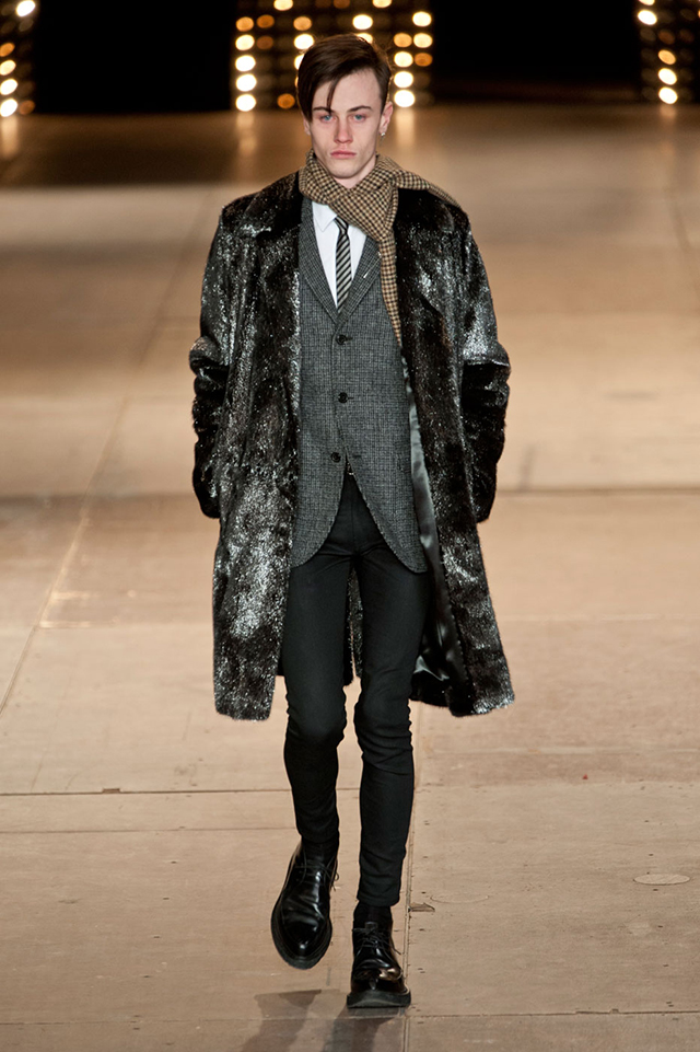 Неделя мужской моды в Париже: Saint Laurent, осень-зима 2014 (фото 12)