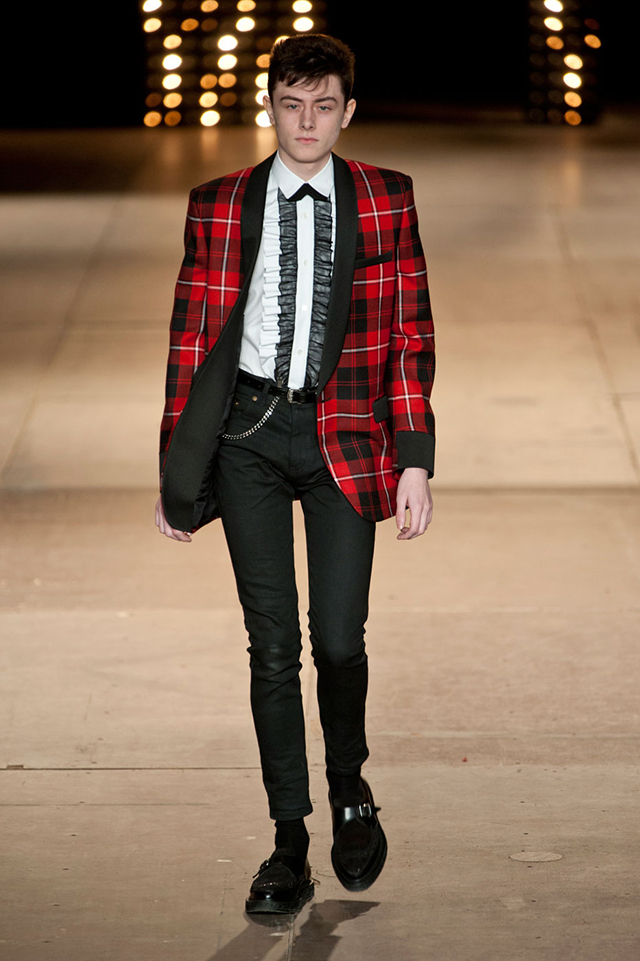 Неделя мужской моды в Париже: Saint Laurent, осень-зима 2014 (фото 3)