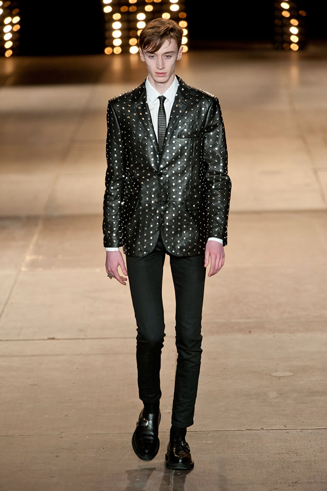 Неделя мужской моды в Париже: Saint Laurent, осень-зима 2014 (фото 2)
