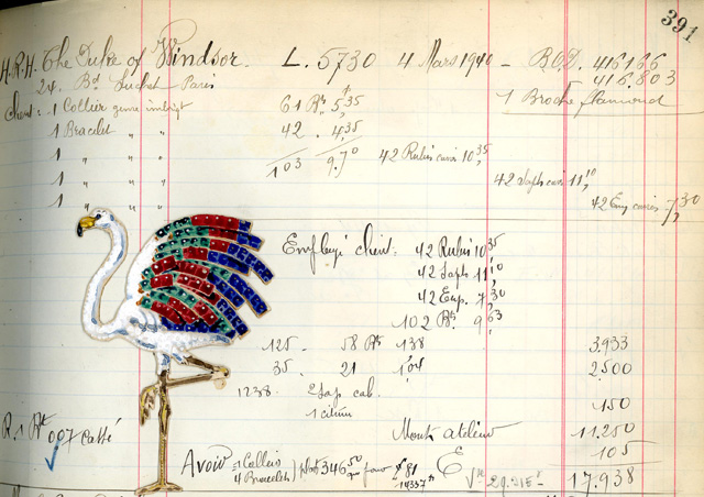 Брошь, принадлежавшая герцогине Виндзорской, Cartier, 1940 Брошь, принадлежавшая герцогине Виндзорской, Cartier, 1940