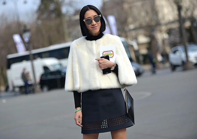 Неделя моды в Париже A/W 2014: street style. Часть VII (фото 18)