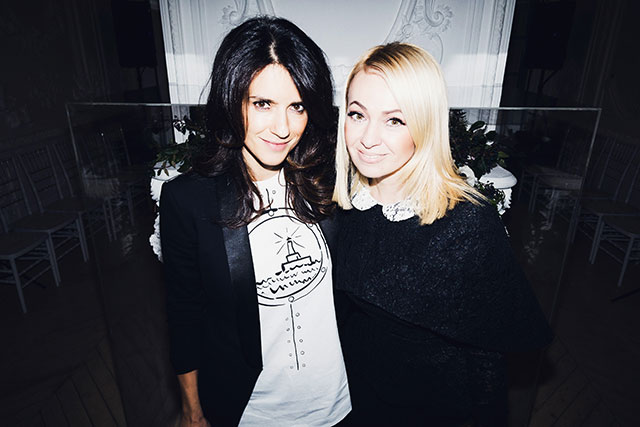 Ксения Соловьева и Яна Рудковская Гости показа Edem Couture (фото 6)