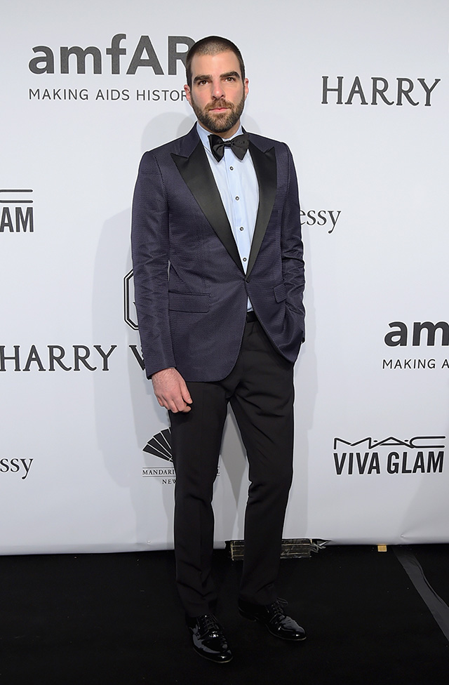 Закари Куинто Гала-ужин amfAR-2015 в Нью-Йорке (фото 6)