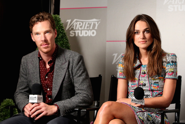 Бенедикт Камбербэтч и Кира Найтли на пресс-конференции фильма "Игра в имитацию" (фото 1)