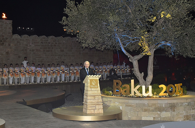 В Азербайджане зажгли факел первых Европейских игр (фото 8)