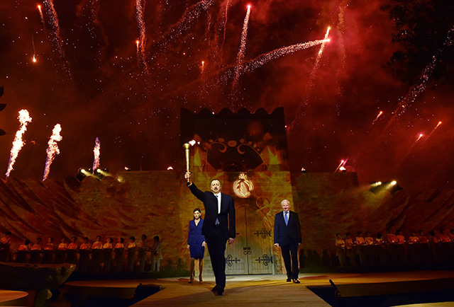 В Азербайджане зажгли факел первых Европейских игр (фото 7)