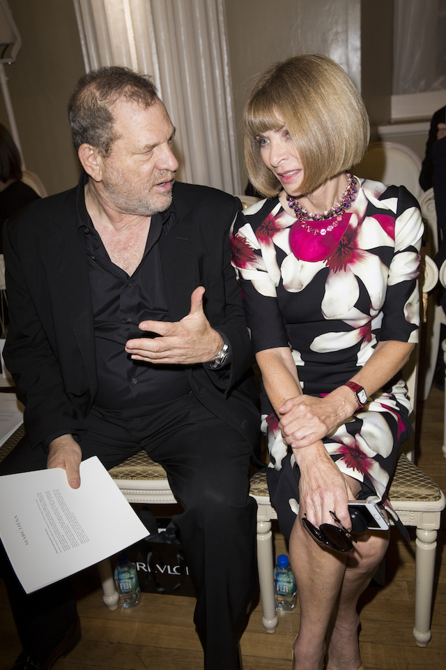 Харви Вайнштейн и Анна Винтур Гости второго дня недели моды в Лондоне, весна-лето 2015 (фото 3)