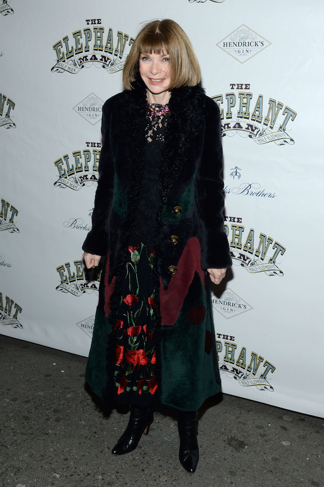 Анна Винтур Премьера пьесы "Человек-слон" на Бродвее (фото 1)