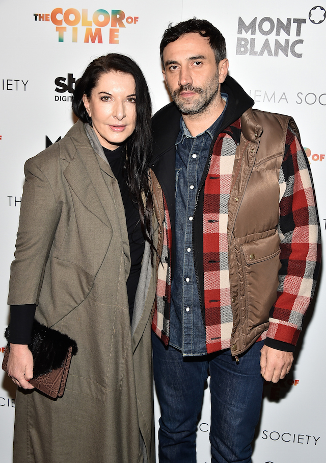 Марина Абрамович и Риккардо Тиши на премьере фильма "Цвет времени" (фото 1)