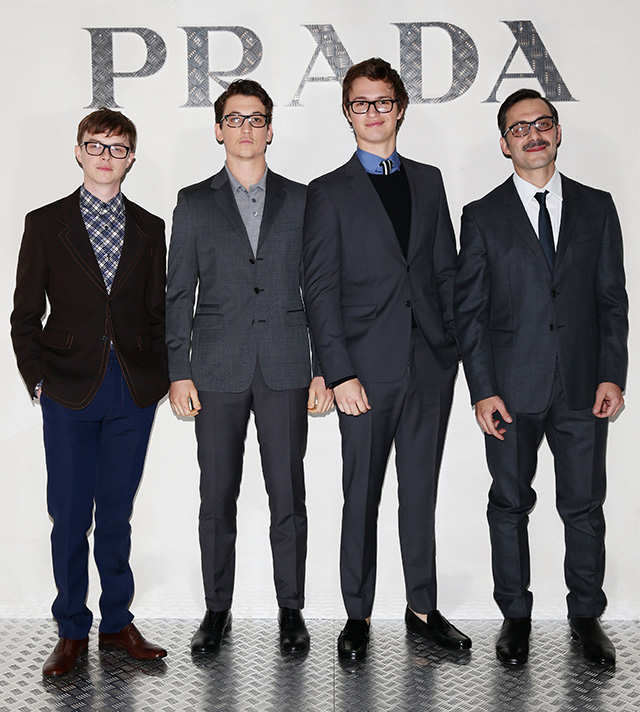 Дэйн ДеХаан, Майлз Теллер, Энсел Элгорт и Филиппо Тими Церемония награждения литературного конкурса Prada Journal (фото 7)