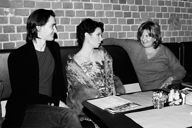 Владислав Лантратов, Мария Александрова и Надежда Соловьева Показ фильма "Большой Вавилон" в Центре документального кино (фото 21)