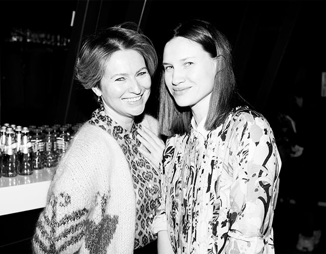 Нина Гомиашвили и Анна Пчелкина Показ фильма "Большой Вавилон" в Центре документального кино (фото 10)