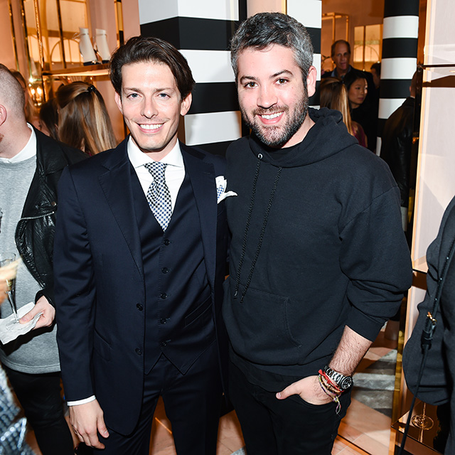 Эдгардо Озорио и Брэндон Максвелл Гости коктейля Aquazzura в Нью-Йорке (фото 10)