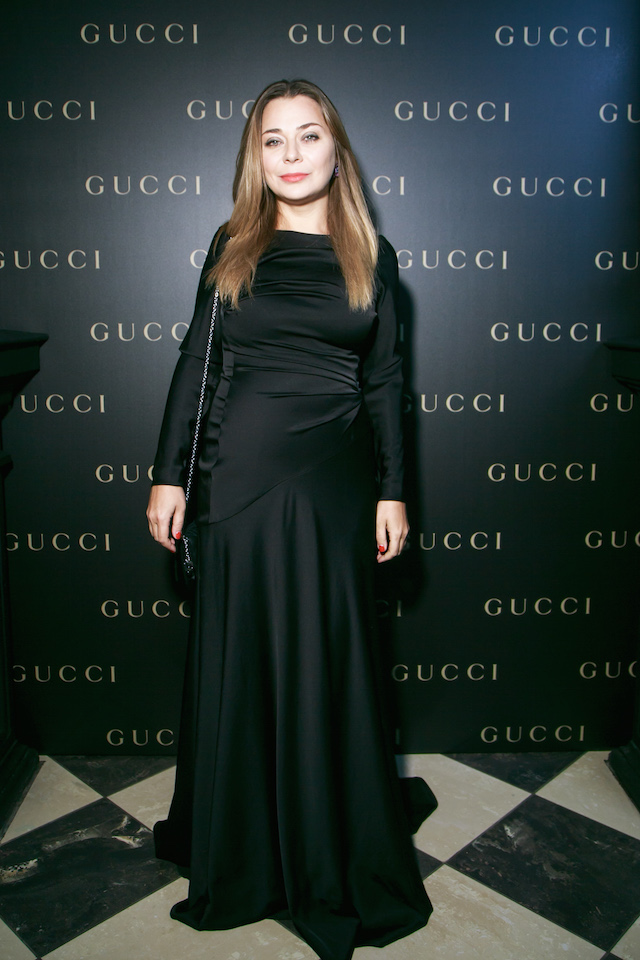 Наталья Лучанинова Закрытый ужин Gucci в Москве (фото 29)