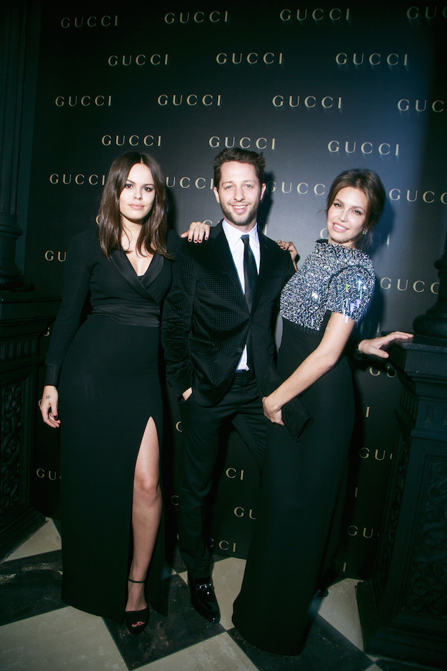 Атланта Де Кадене, Дерек Бласберг и Даша Жукова Закрытый ужин Gucci в Москве (фото 16)