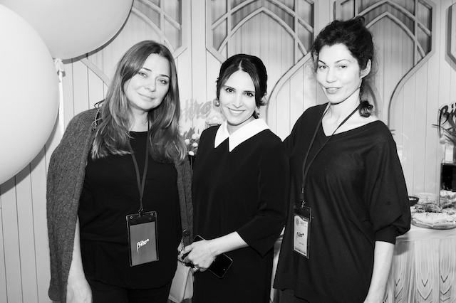 Наталья Лучанинова, Фира Чилиева и Евгения Линович Открытие мини-редакции Buro 24/7 в Кидзания (фото 17)