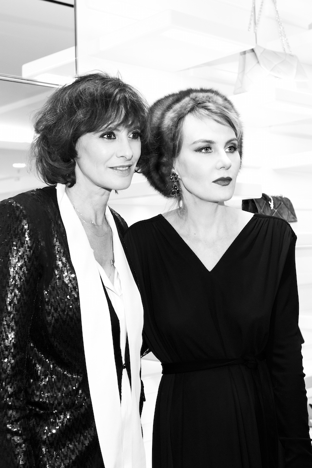 Инес де ля Фрессанж и Рената Литвинова Вечер Roger Vivier в Москве (фото 1)