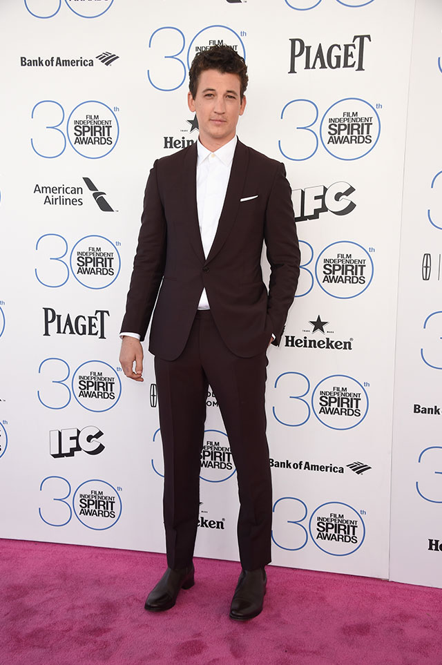 Майлз Теллер Церемония вручения кинопремии Independent Spirit Awards (фото 11)