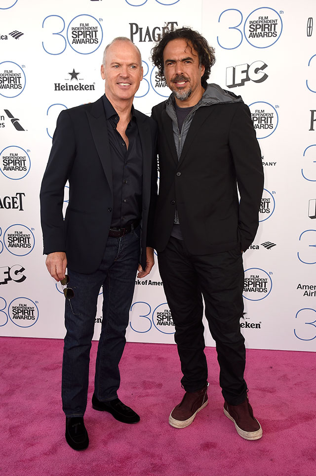Майкл Китон и Алехандро Гонсалес Иньярриту Церемония вручения кинопремии Independent Spirit Awards (фото 9)