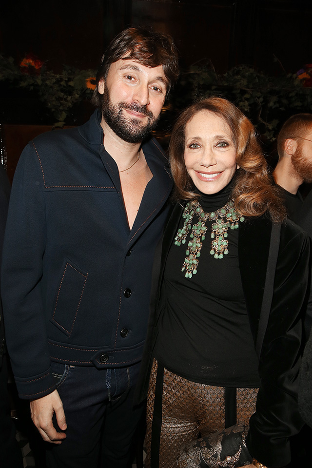 Франческо Веццоли и Мариса Беренсон Ужин Даши Жуковой в честь Франческо Веццоли (фото 5)