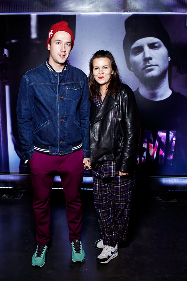 Егор Корешков и Наталья Туровникова Презентация свитшота AMI в "Цветном" (фото 4)