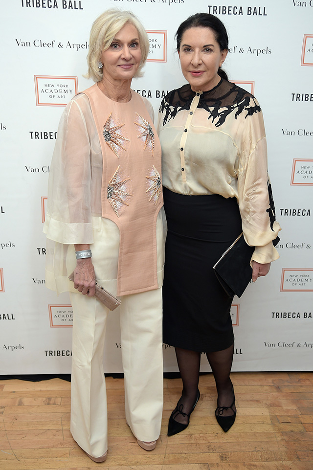 Эйлин Гуггенхайм и Марина Абрамович Гости гала-вечера Tribeca Ball в Нью-Йорке (фото 12)