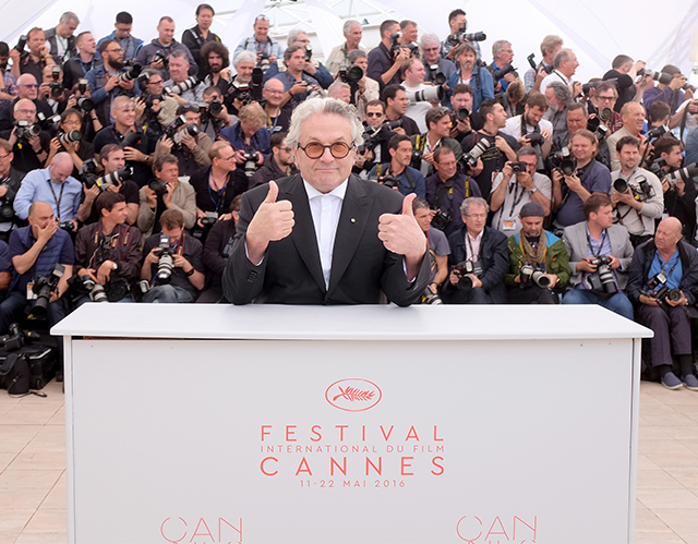 Джордж Миллер Ванесса Паради, Джордж Миллер и Кирстен Данст на фотоколле в Каннах (фото 3)