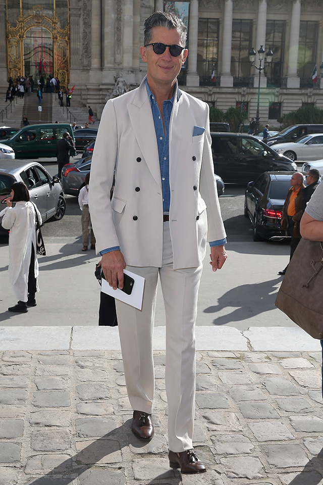 Стефано Тонки на показе Maison Margiela Гости Недели моды в Париже (фото 7)