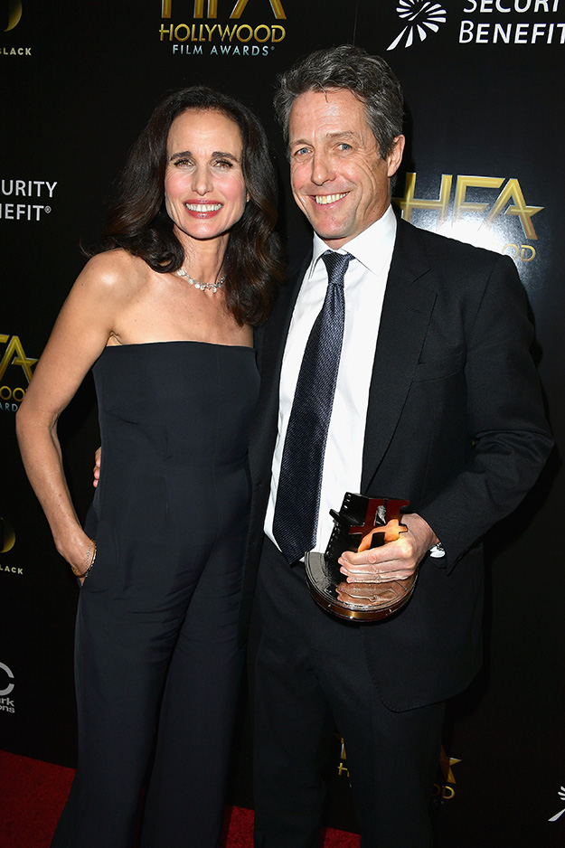 Энди МакДауэлл и Хью Грант Знаменитости на церемонии Hollywood Film Awards в Беверли-Хиллз (фото 4)